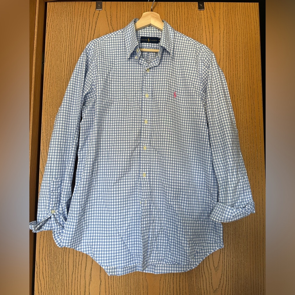 Ralph lauren polo button shirt men medium
